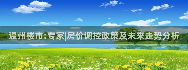 天狮娱乐 a主管67646：温州楼市:专家|房价调控政策及未