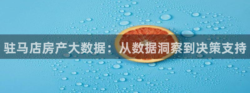 天狮娱乐授权：驻马店房产大数据：从数据洞察到决策支持